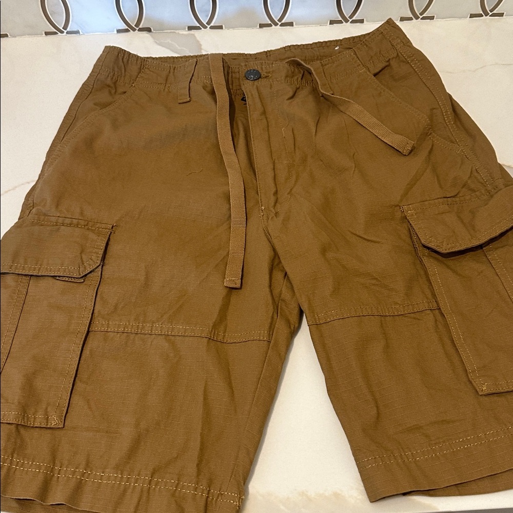 CSG Cargo Shorts size 34 brown tan color